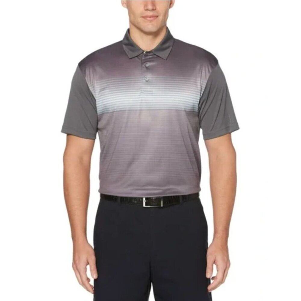 PGA Tour Golf Polo Shirt Men's Size Large Moisture Wicking Comfort Stretch Excel